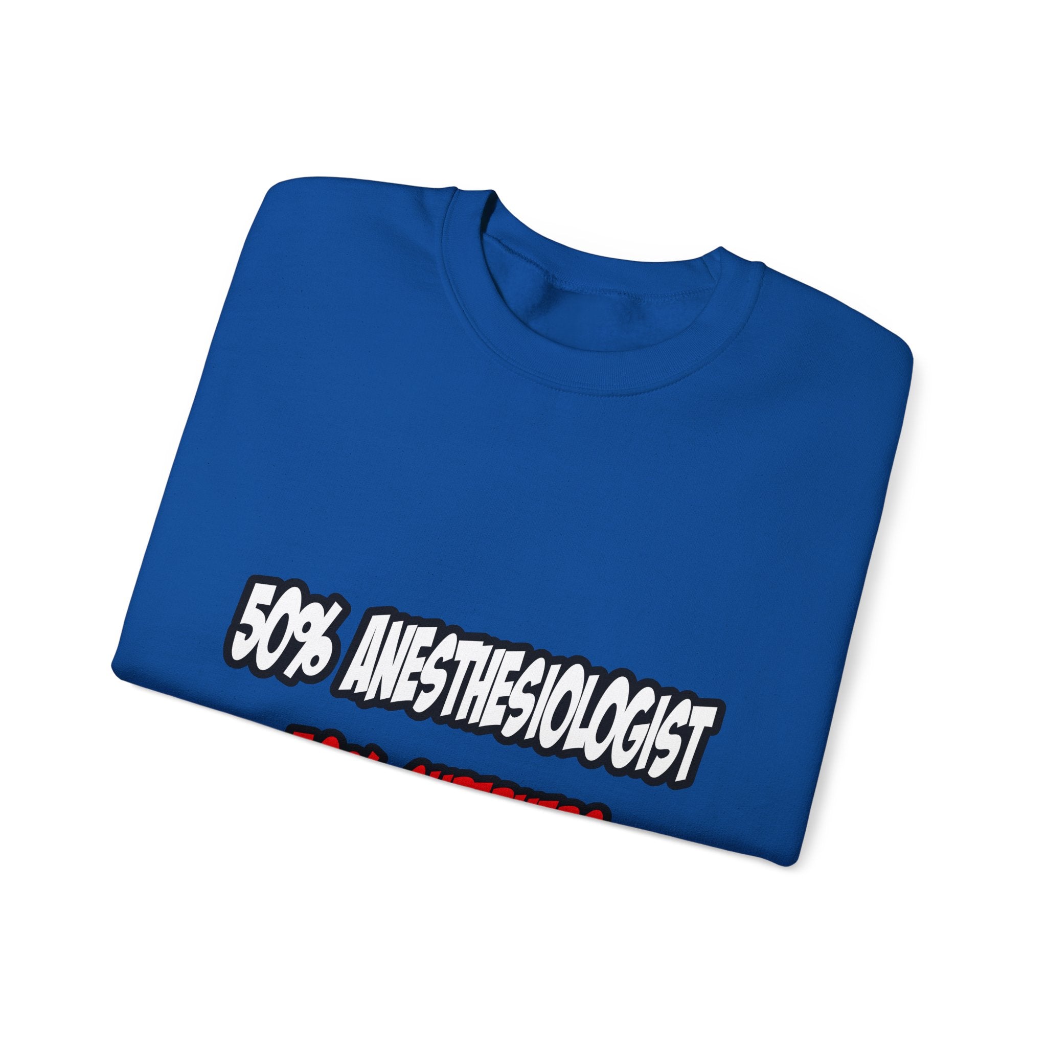 Half Anesthesiologist...Half Superhero - Unisex Heavy Blend™ Crewneck Sweatshirt