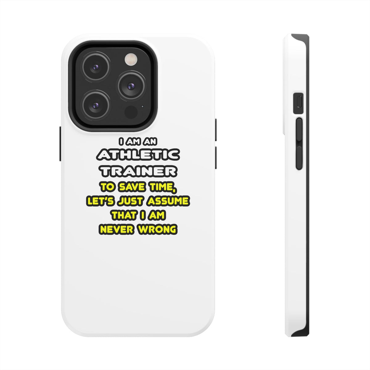 Funny Athletic Trainer T Shirts - Tough Phone Cases