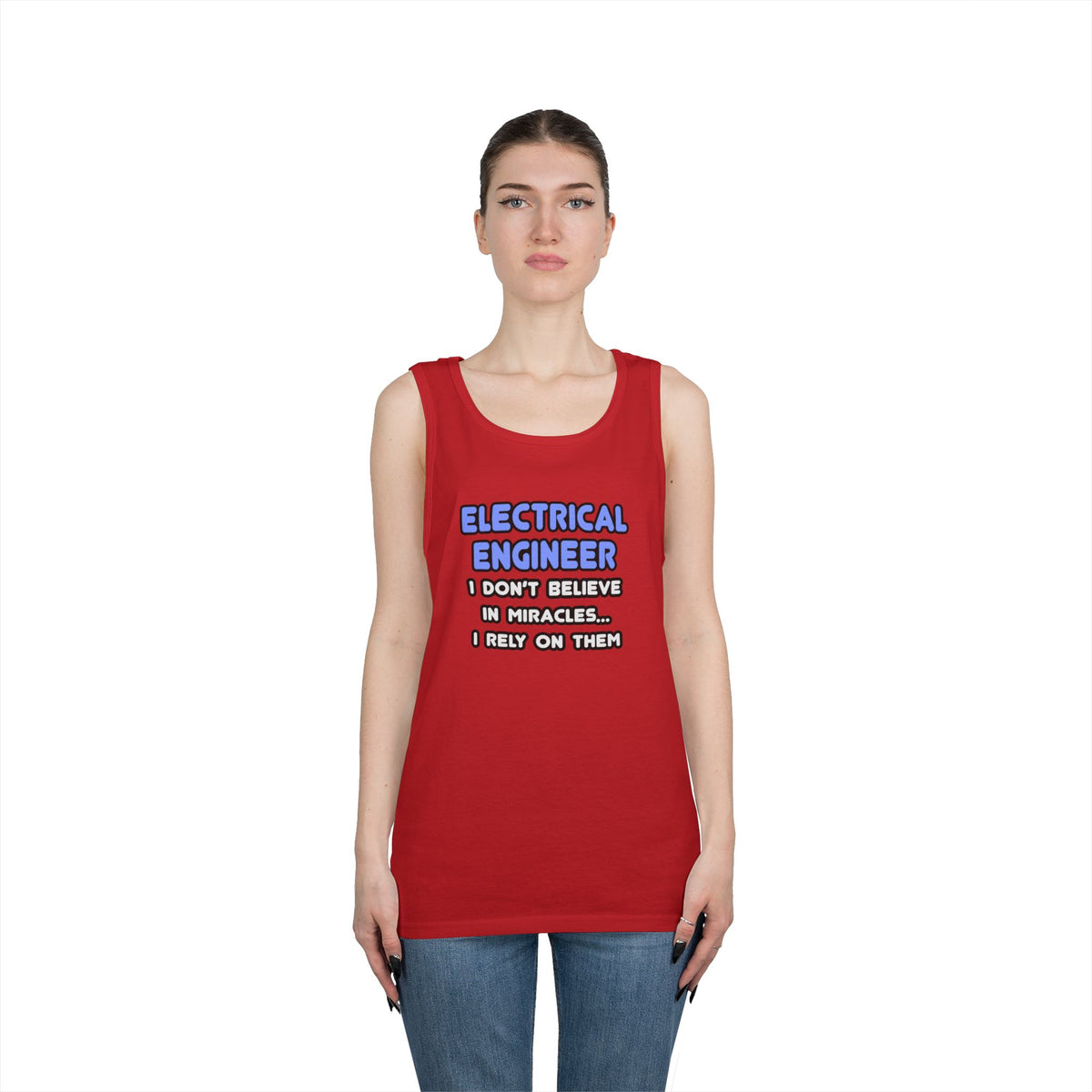 Miracles and Electrical Engineers - Unisex Heavy Cotton Tank Top