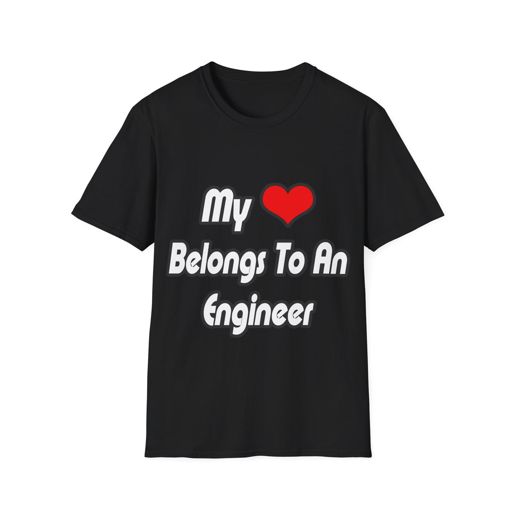 My Heart Belongs To An Engineer - Unisex Softstyle T-Shirt