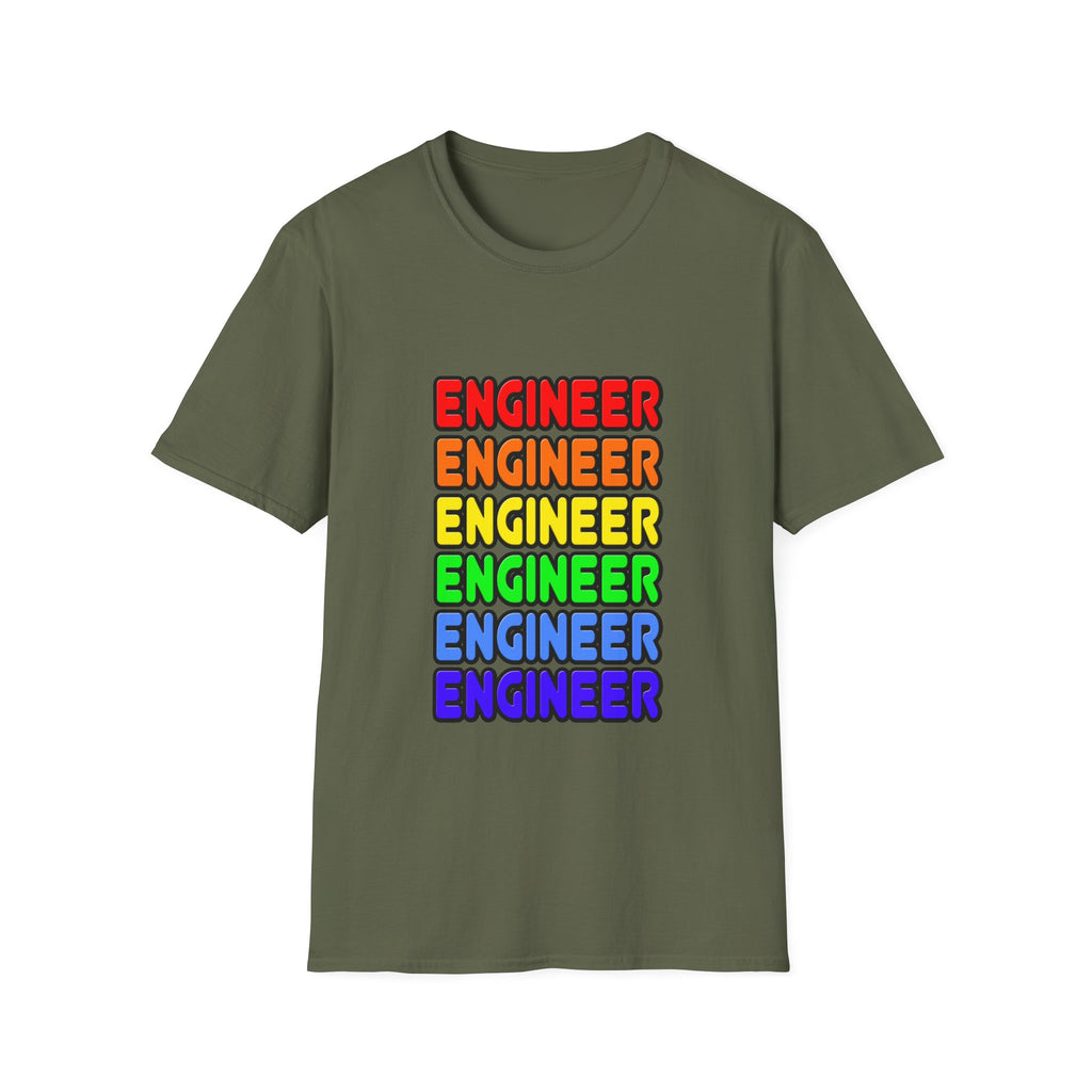Rainbow Engineer - Unisex Softstyle T-Shirt