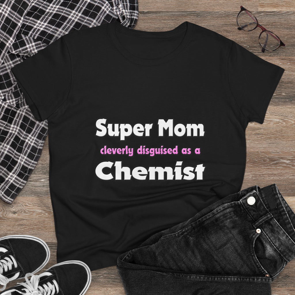 Super Mom ... Chemist - Women's Midweight Cotton Tee