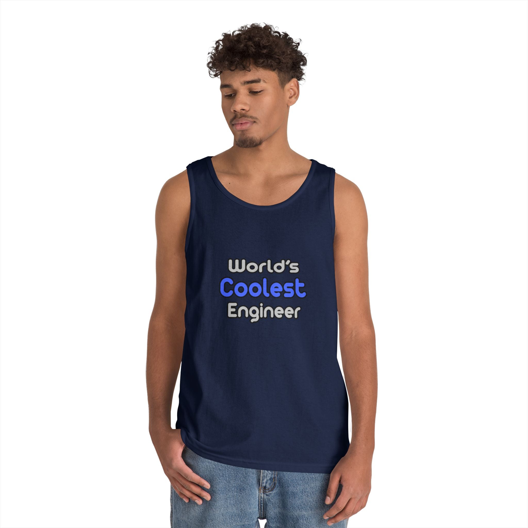World's Coolest Engineer - Unisex Heavy Cotton Tank Top