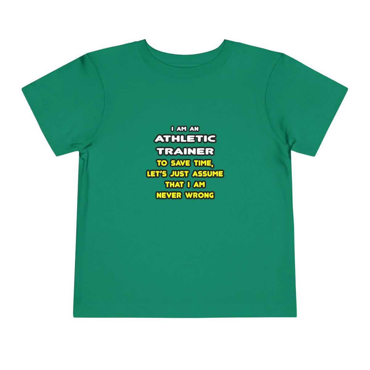 Funny Athletic Trainer T Shirts - Toddler Short Sleeve Tee