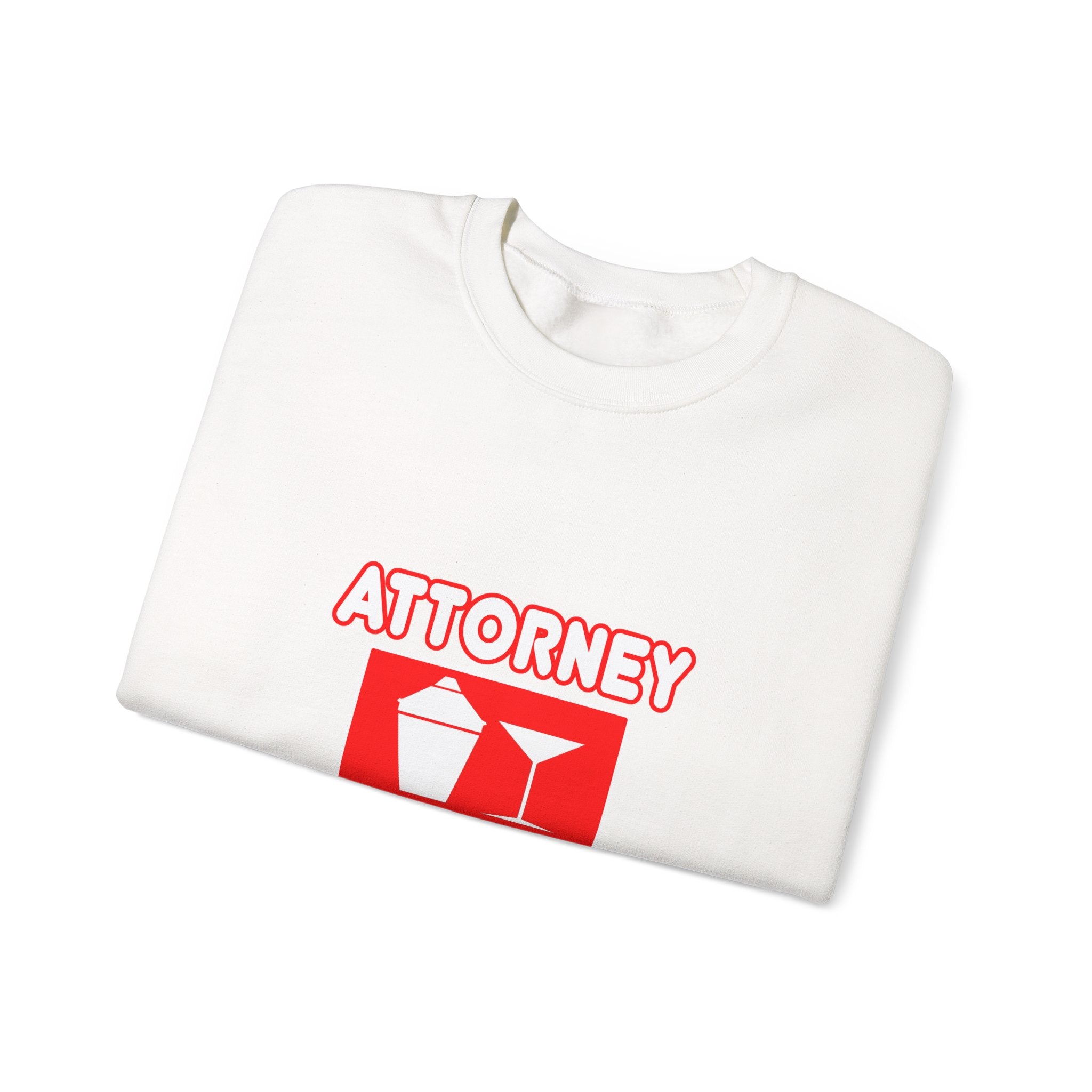Attorney...Will Work For Cocktails - Unisex Heavy Blend™ Crewneck Sweatshirt