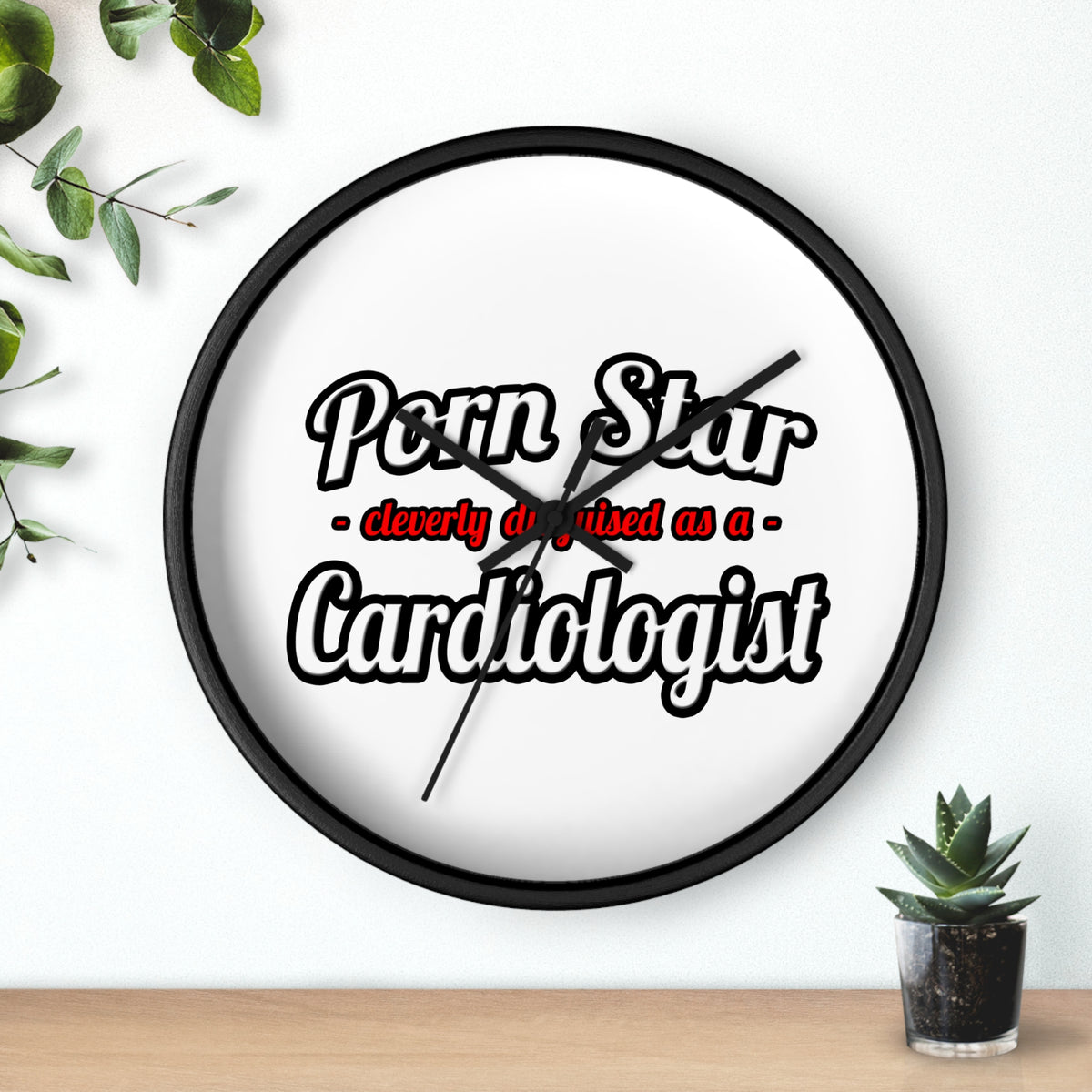 Porn Star...Cardiologist (2) - Wall Clock