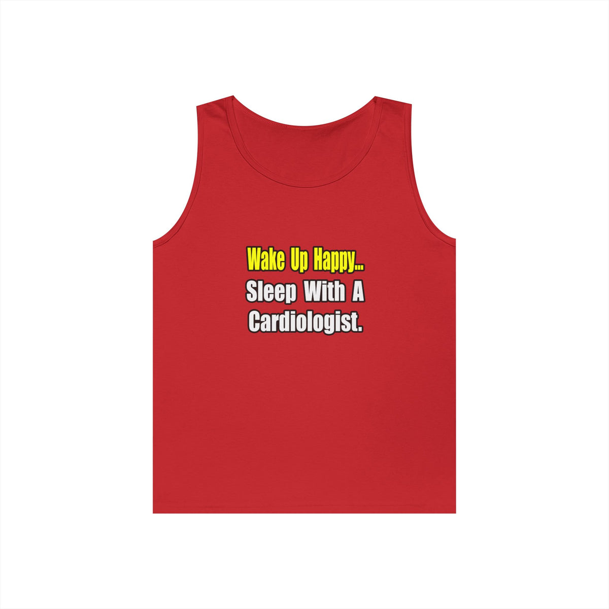 Sleep With a Cardiologist - Unisex Heavy Cotton Tank Top