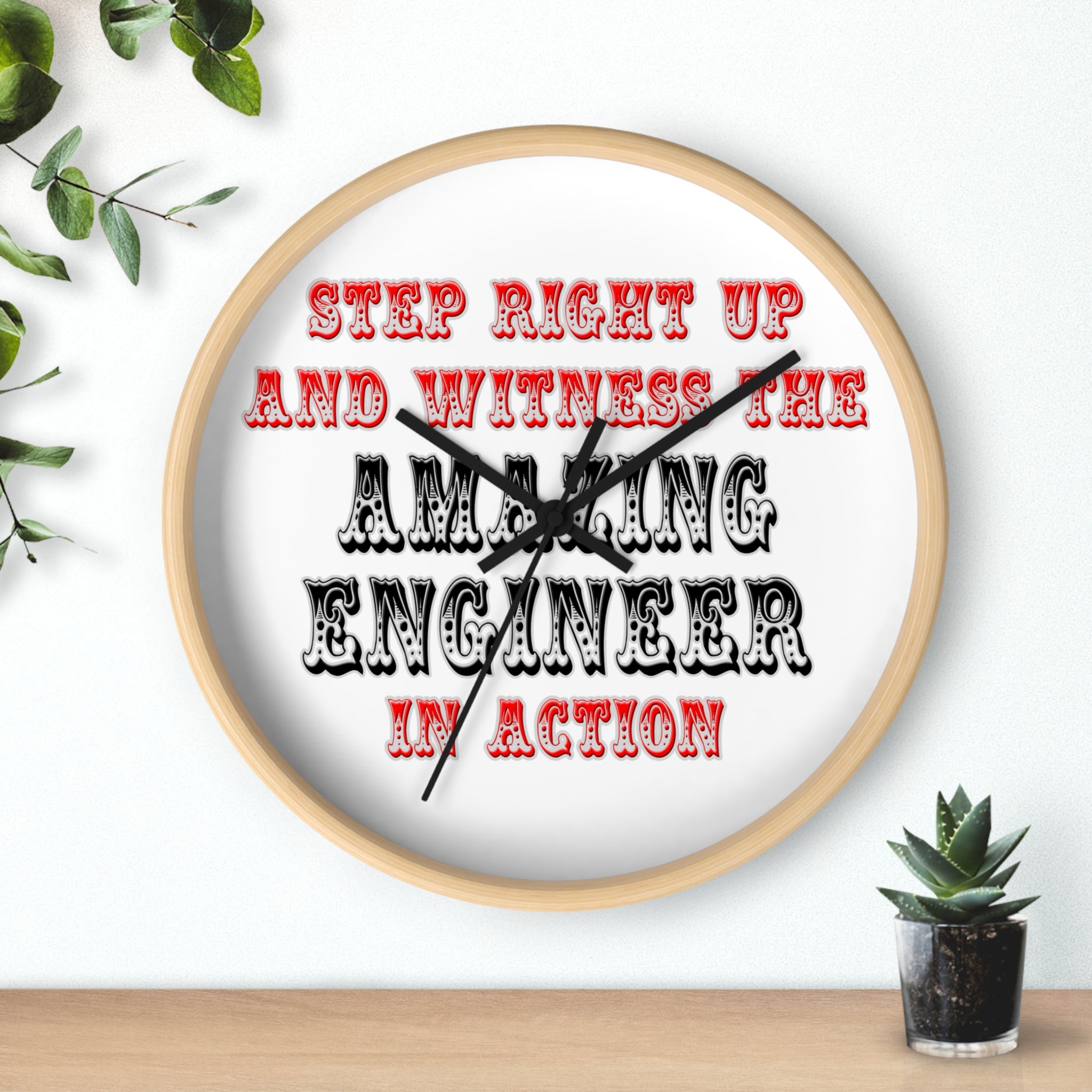 Amazing Engineer In Action - Wall Clock