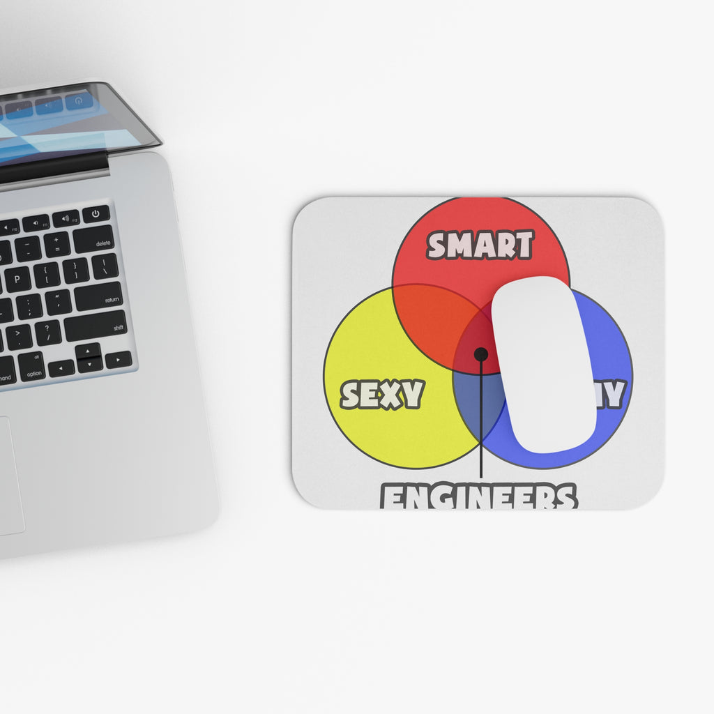 Venn Diagram .. Engineers - Mouse Pad (Rectangle)