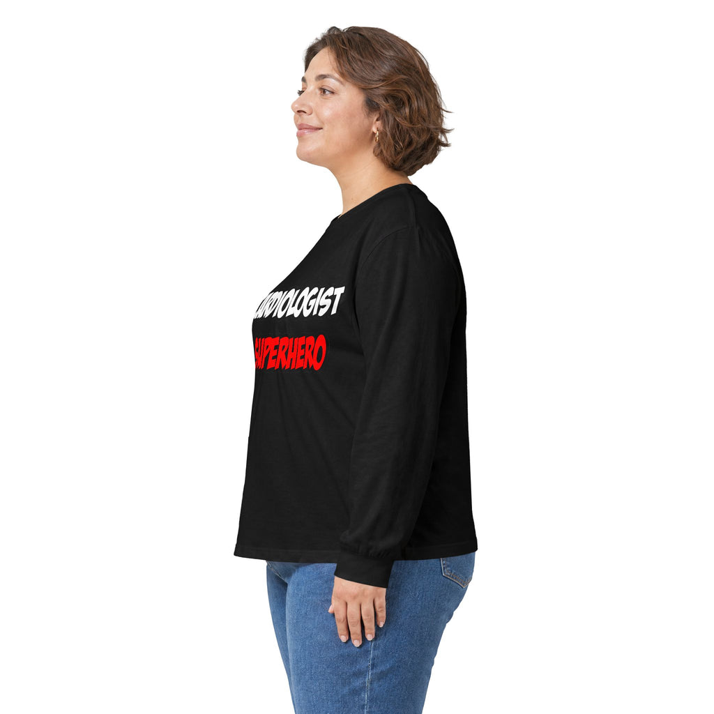 Half Cardiologist...Half Superhero - Unisex Ultra Cotton Long Sleeve Tee