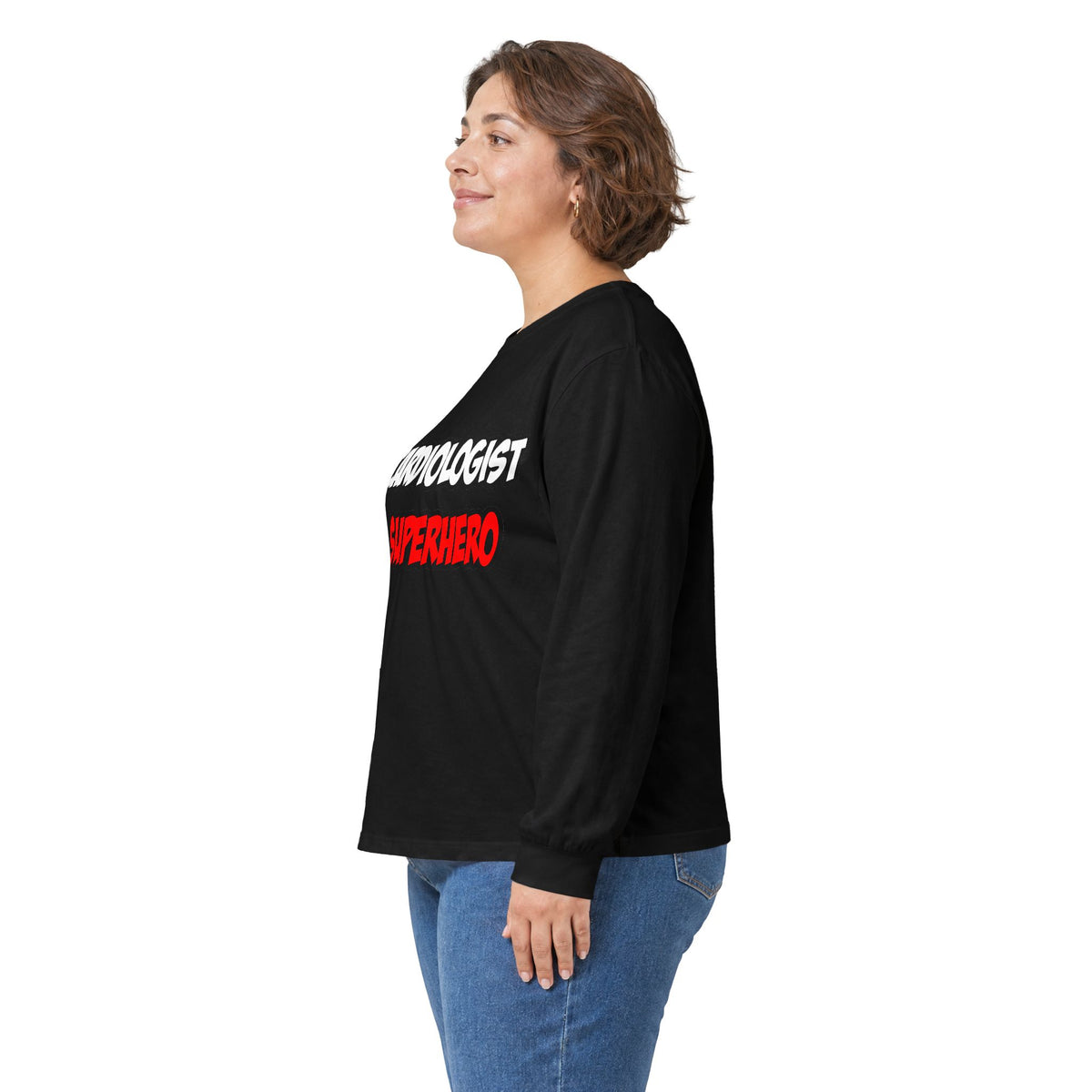 Half Cardiologist...Half Superhero - Unisex Ultra Cotton Long Sleeve Tee