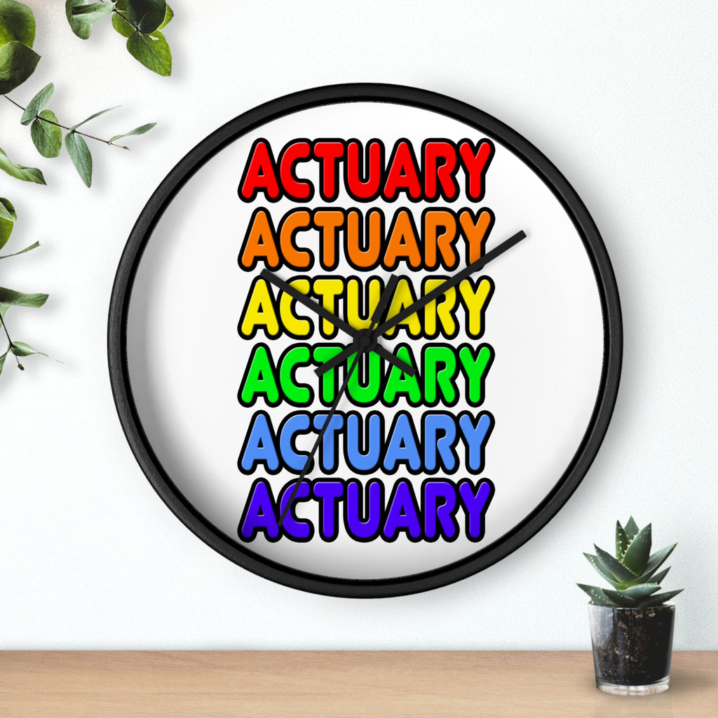 Rainbow Actuary - Wall Clock