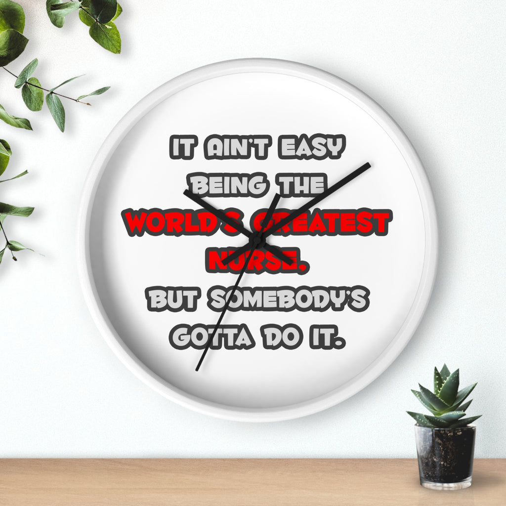 World's Greatest Nurse Joke - Wall Clock