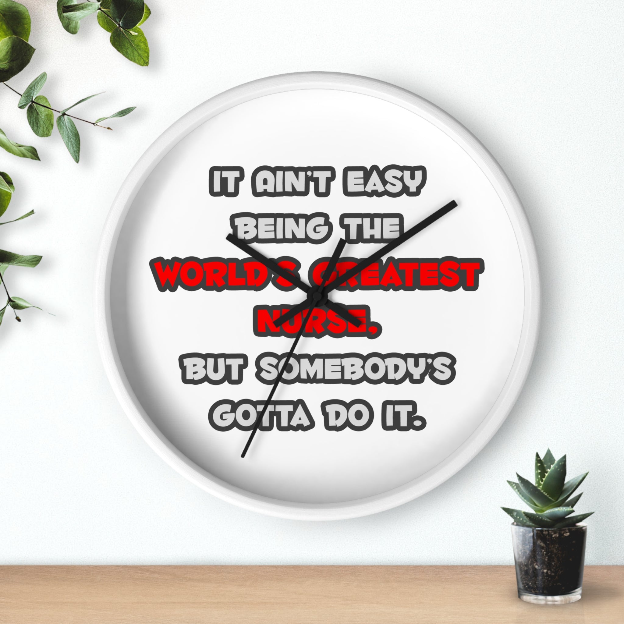 World's Greatest Nurse Joke - Wall Clock