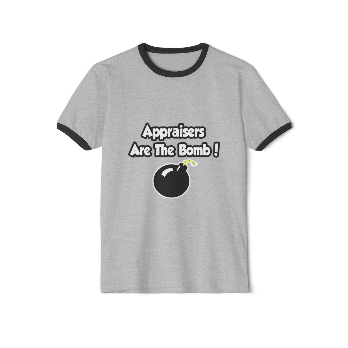 Appraisers Are The Bomb! - Unisex Cotton Ringer T-Shirt