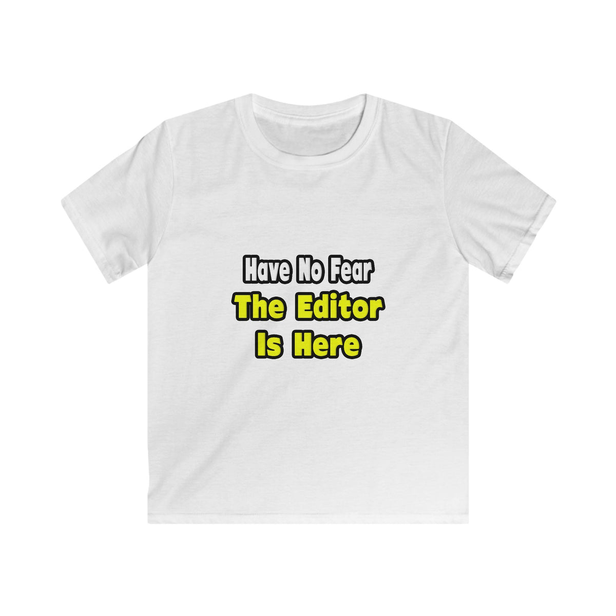 No Fear, The Editor Is Here - Kids Softstyle Tee