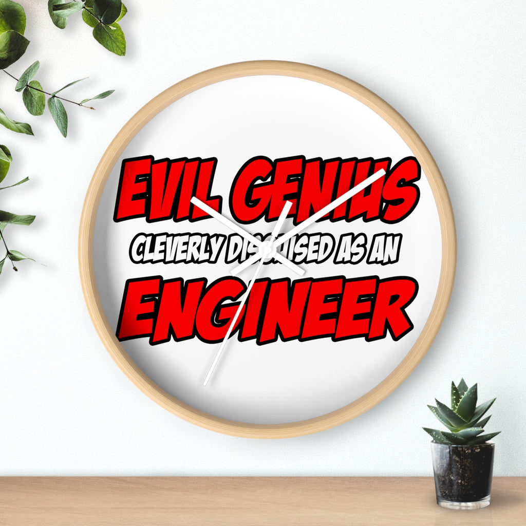 Evil Genius...Engineer - Wall Clock