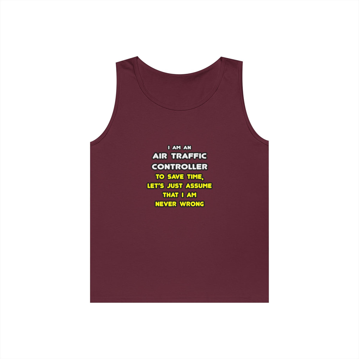 Funny Air Traffic Controller T Shirts - Unisex Heavy Cotton Tank Top