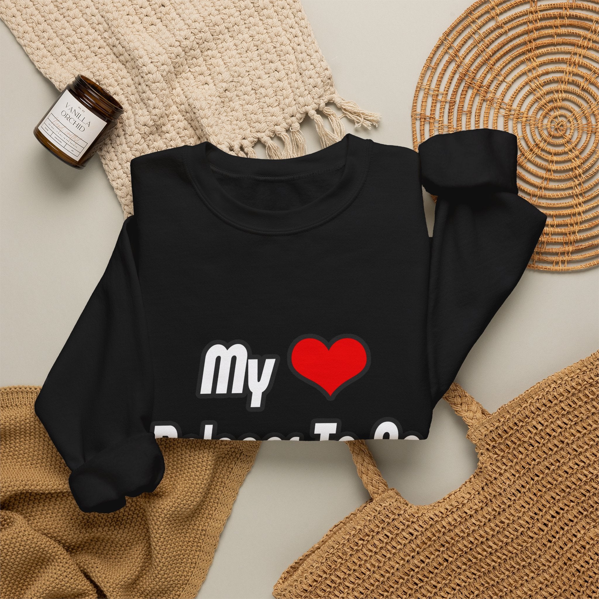 My Heart Belongs To An Engineer - Unisex Heavy Blend™ Crewneck Sweatshirt