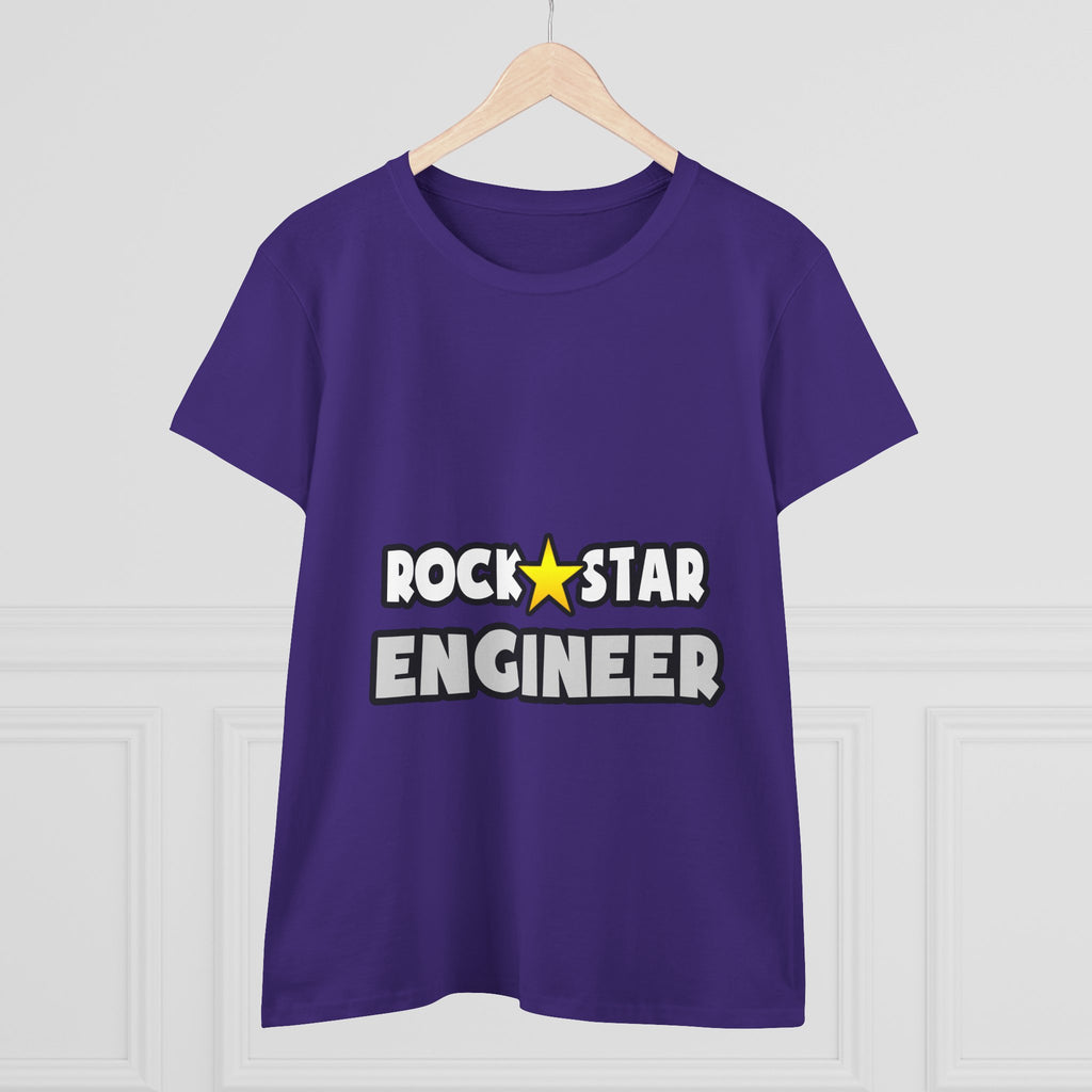 Rock Star Engineer (2) - Women's Midweight Cotton Tee