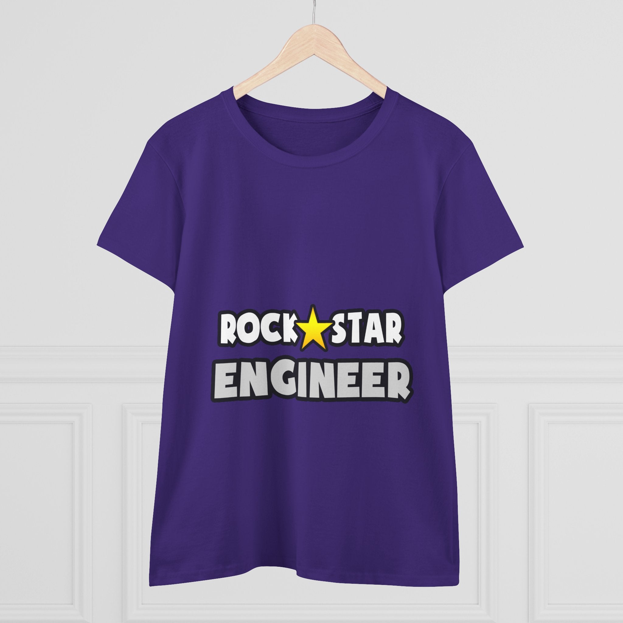 Rock Star Engineer (2) - Women's Midweight Cotton Tee