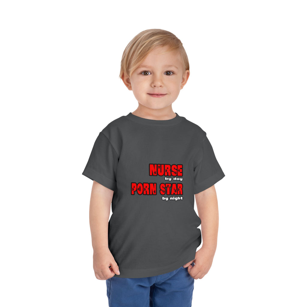 Nurse By Day...Porn Star By Night - Toddler Short Sleeve Tee
