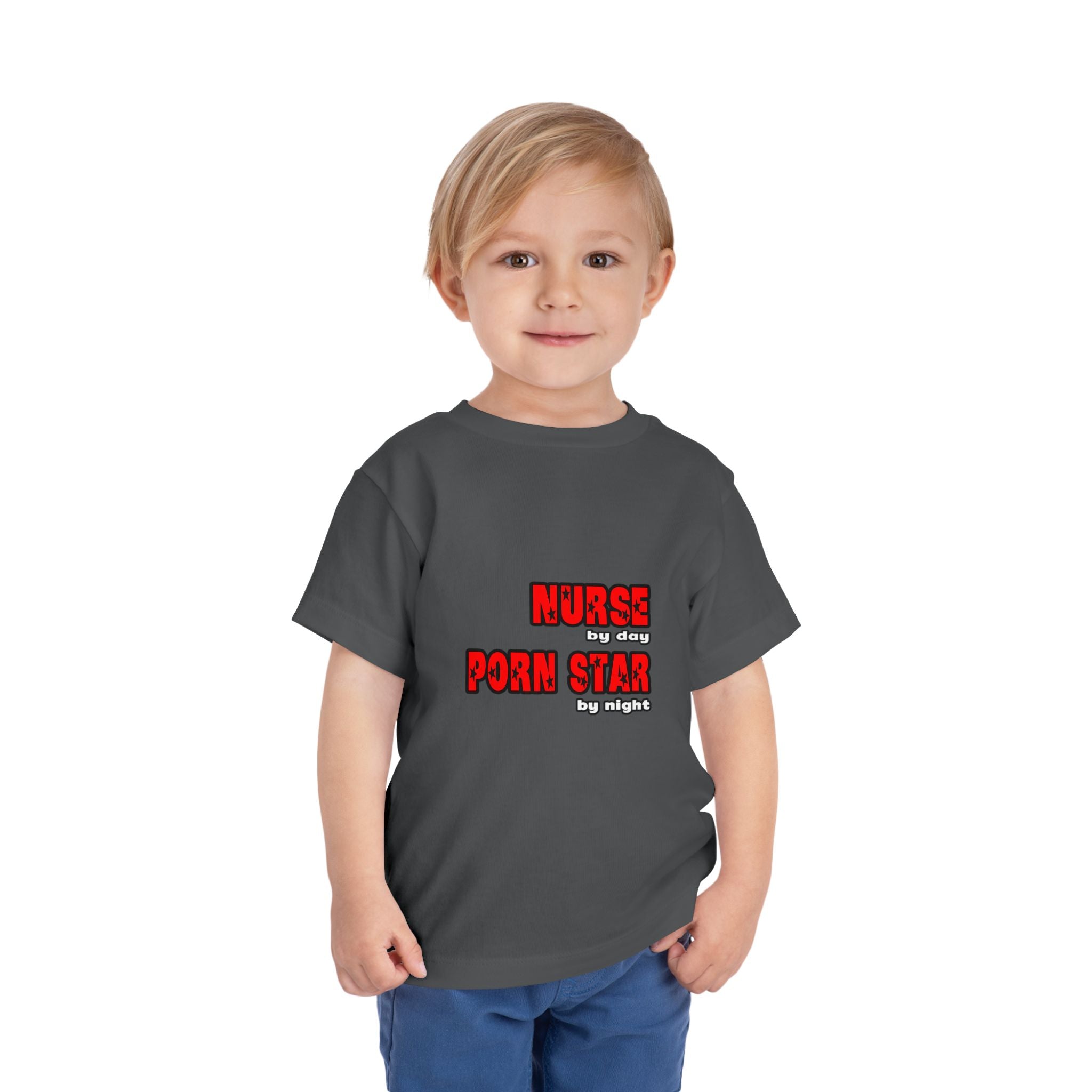 Nurse By Day...Porn Star By Night - Toddler Short Sleeve Tee