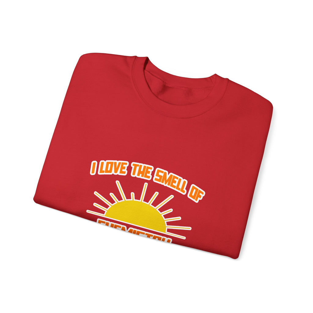 Smell of Chemistry in the Morning - Unisex Heavy Blend™ Crewneck Sweatshirt