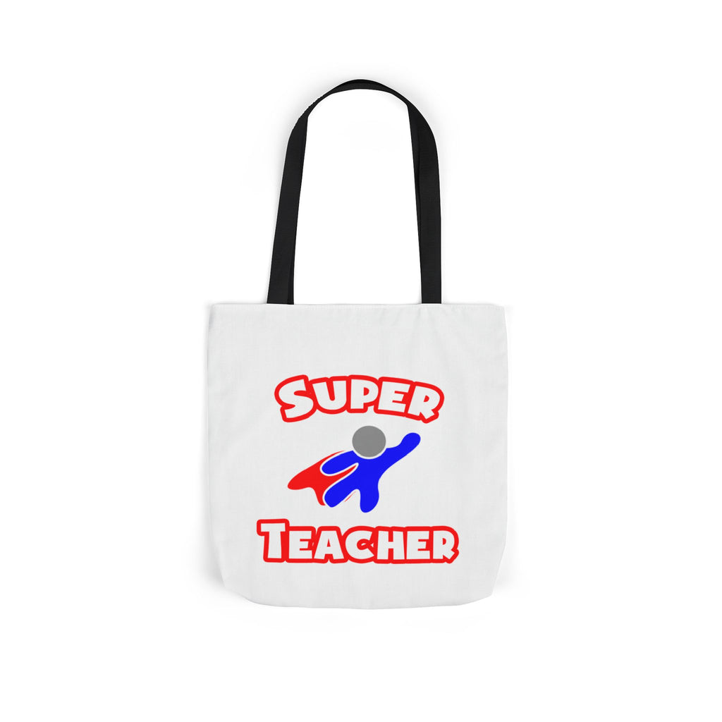 Super Teacher - Canvas Tote Bag, 5-Color Straps