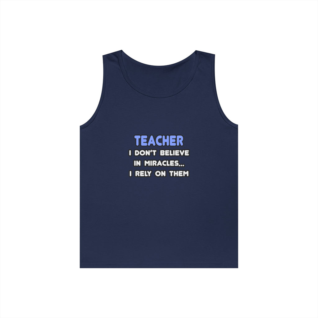 Miracles and Teachers - Unisex Heavy Cotton Tank Top