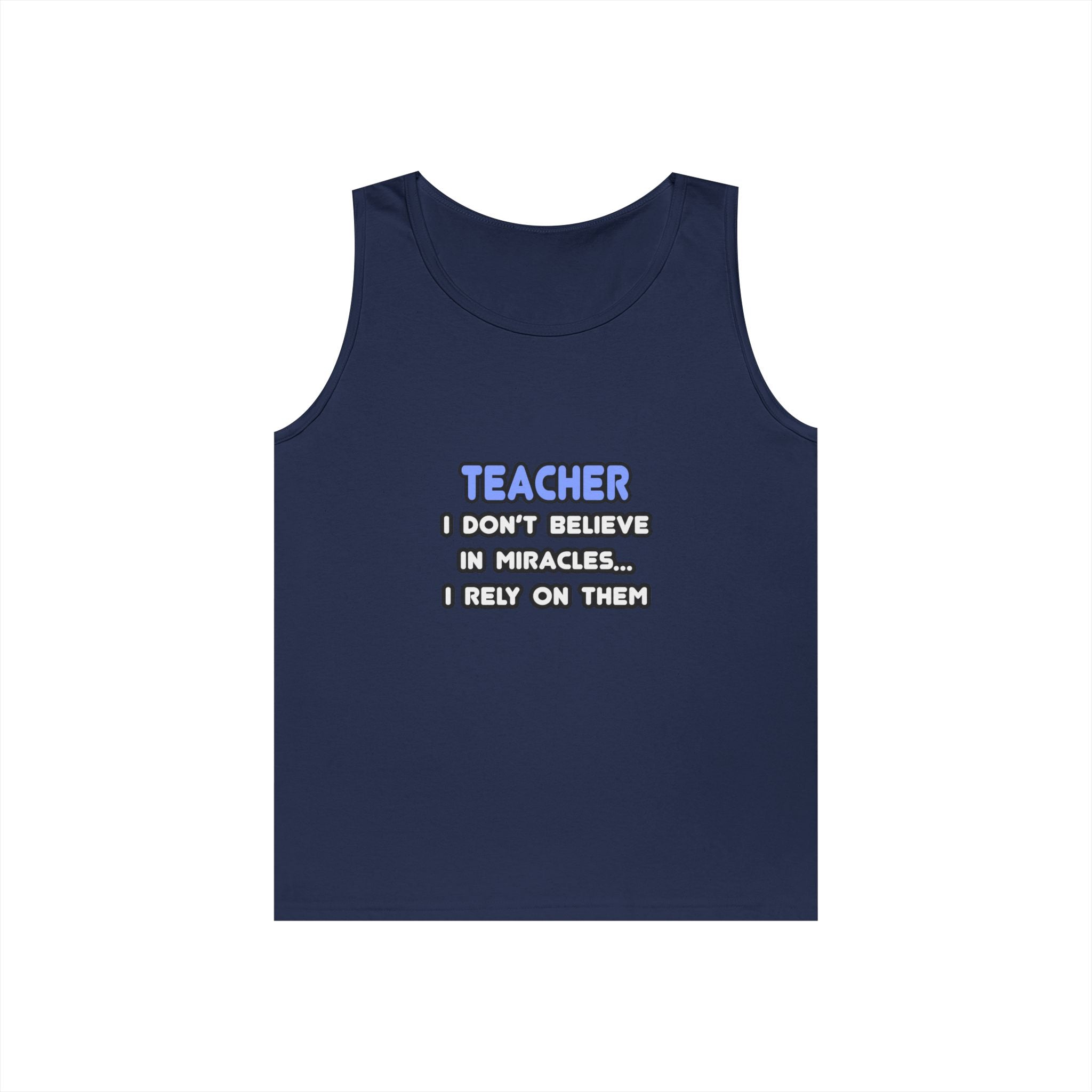 Miracles and Teachers - Unisex Heavy Cotton Tank Top