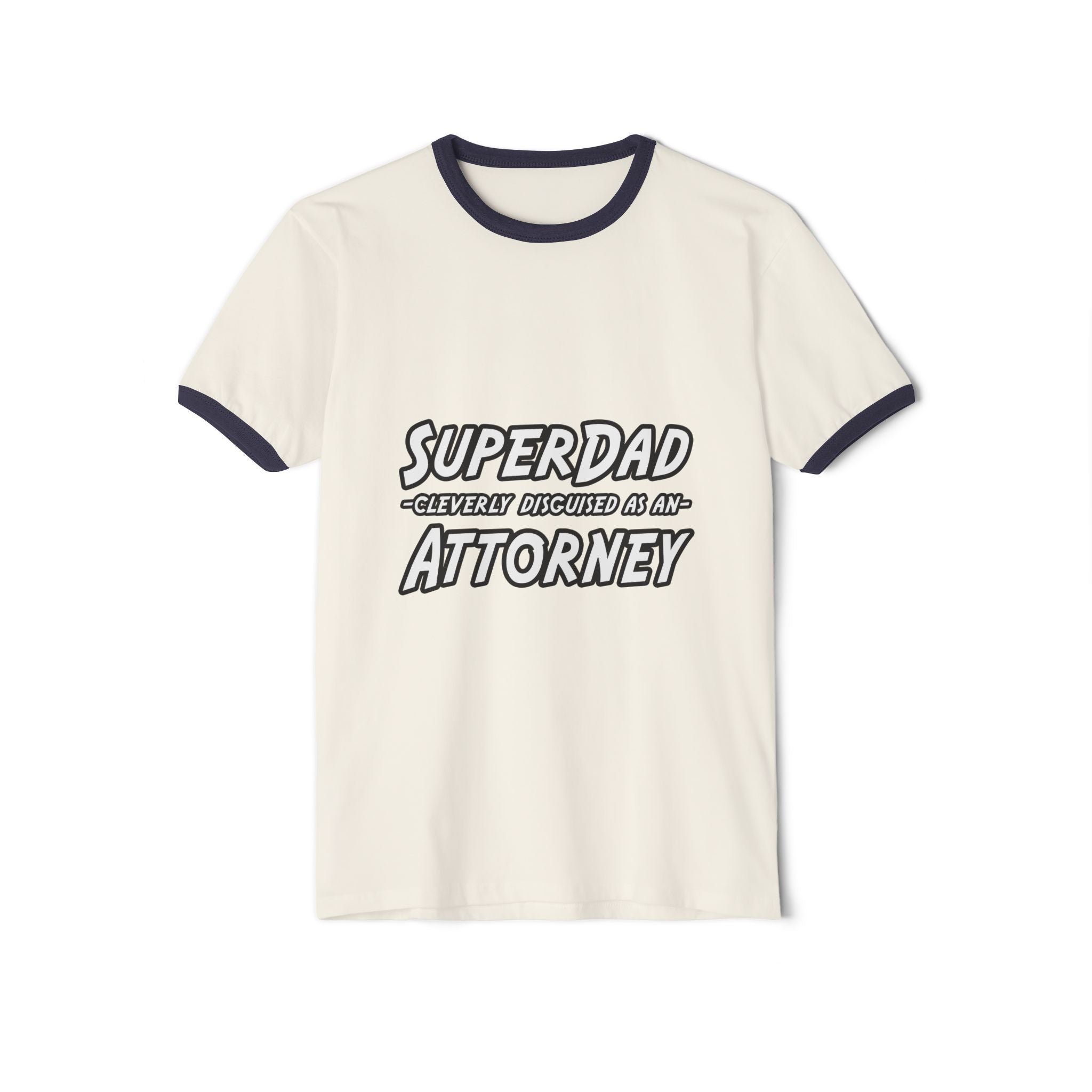 SuperDad Attorney - Unisex Cotton Ringer T-Shirt