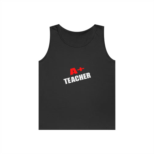 a plus teacher - Unisex Heavy Cotton Tank Top