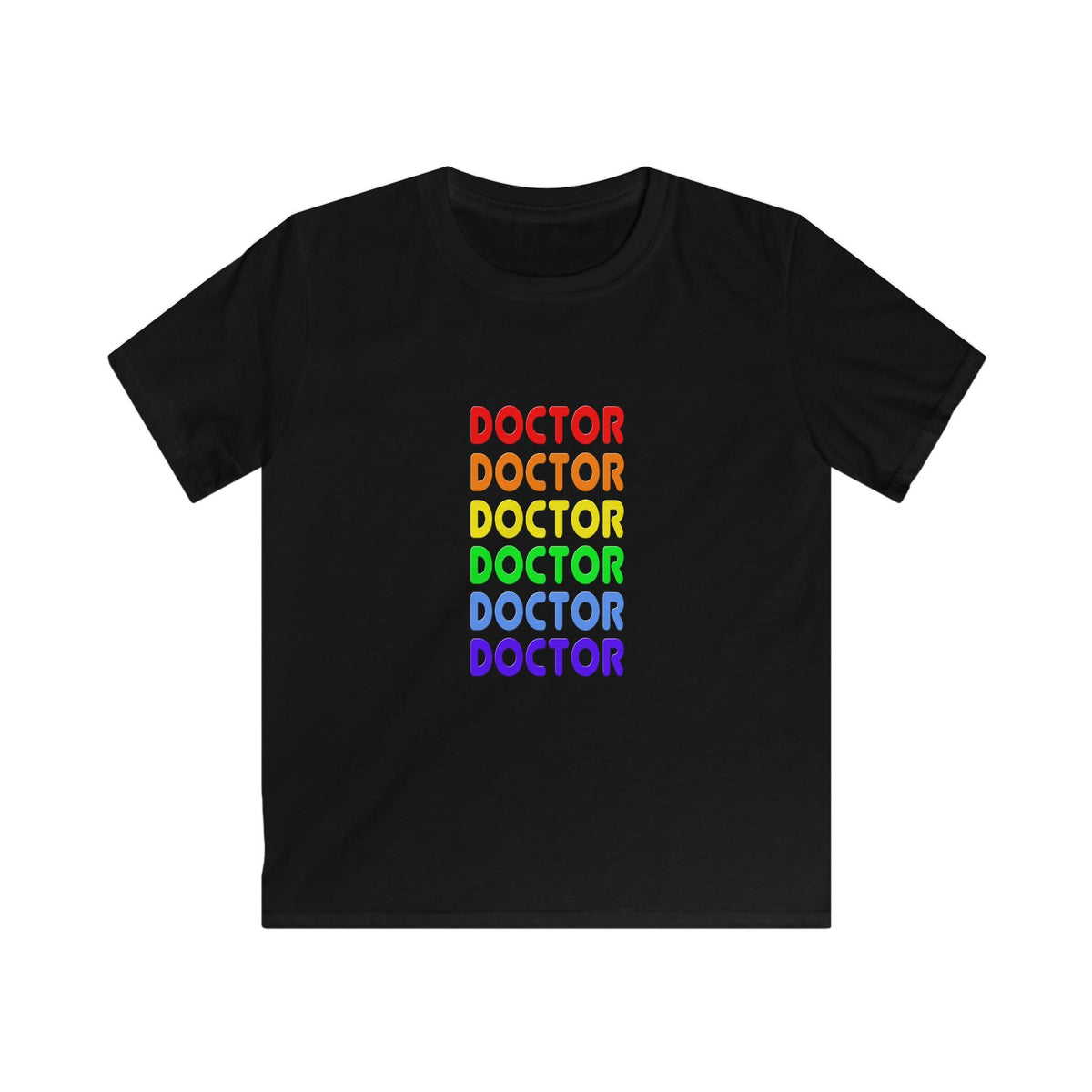 Rainbow Doctor - Kids Softstyle Tee