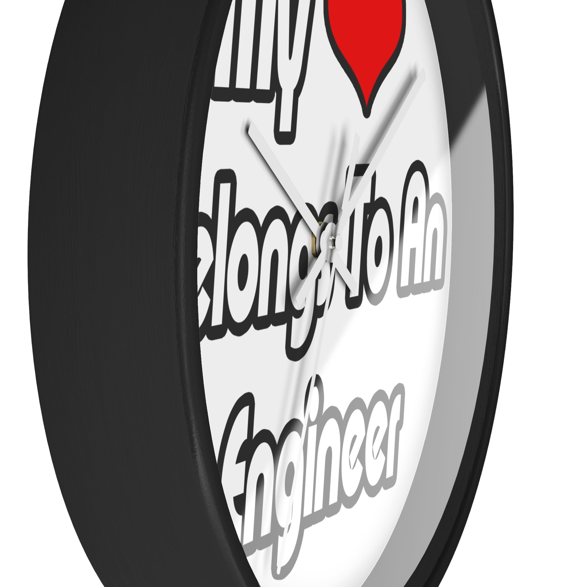 My Heart Belongs To An Engineer - Wall Clock