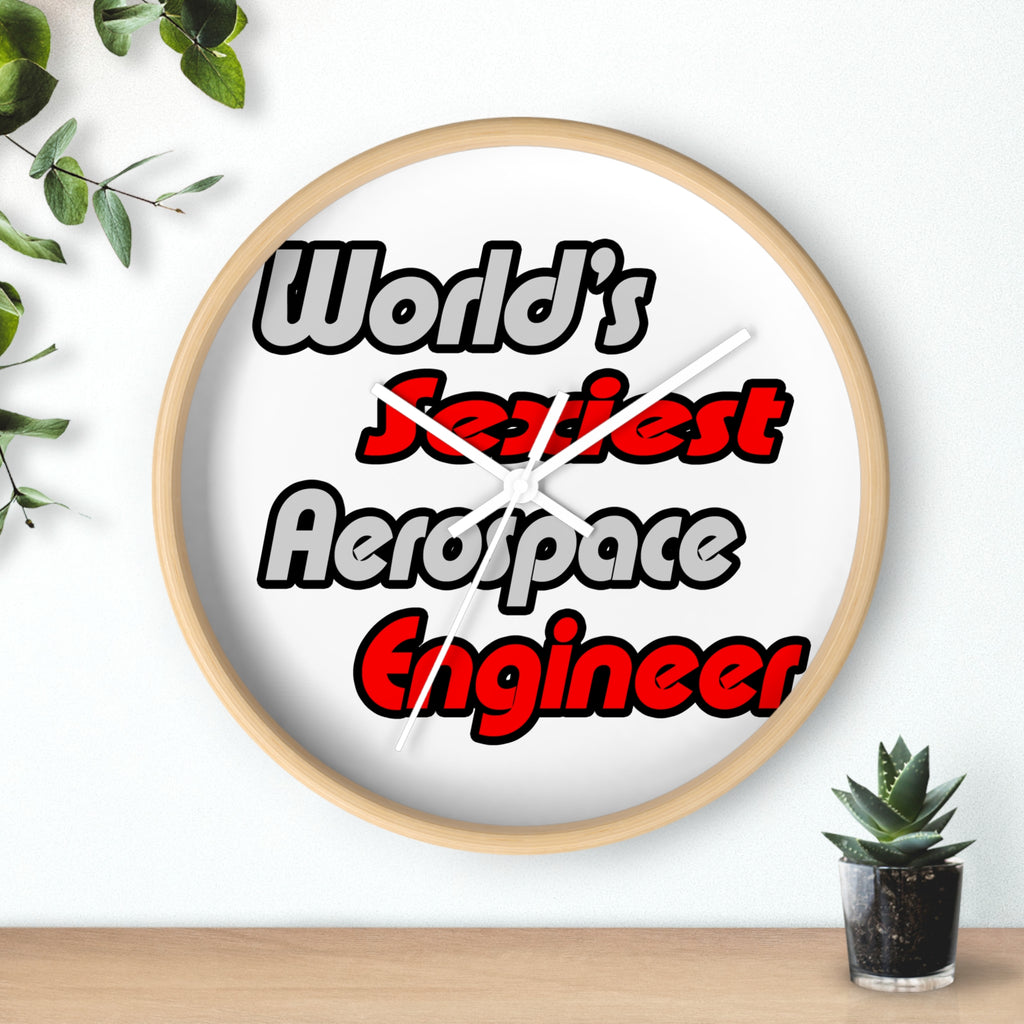 World's Sexiest Aerospace Engineer - Wall Clock
