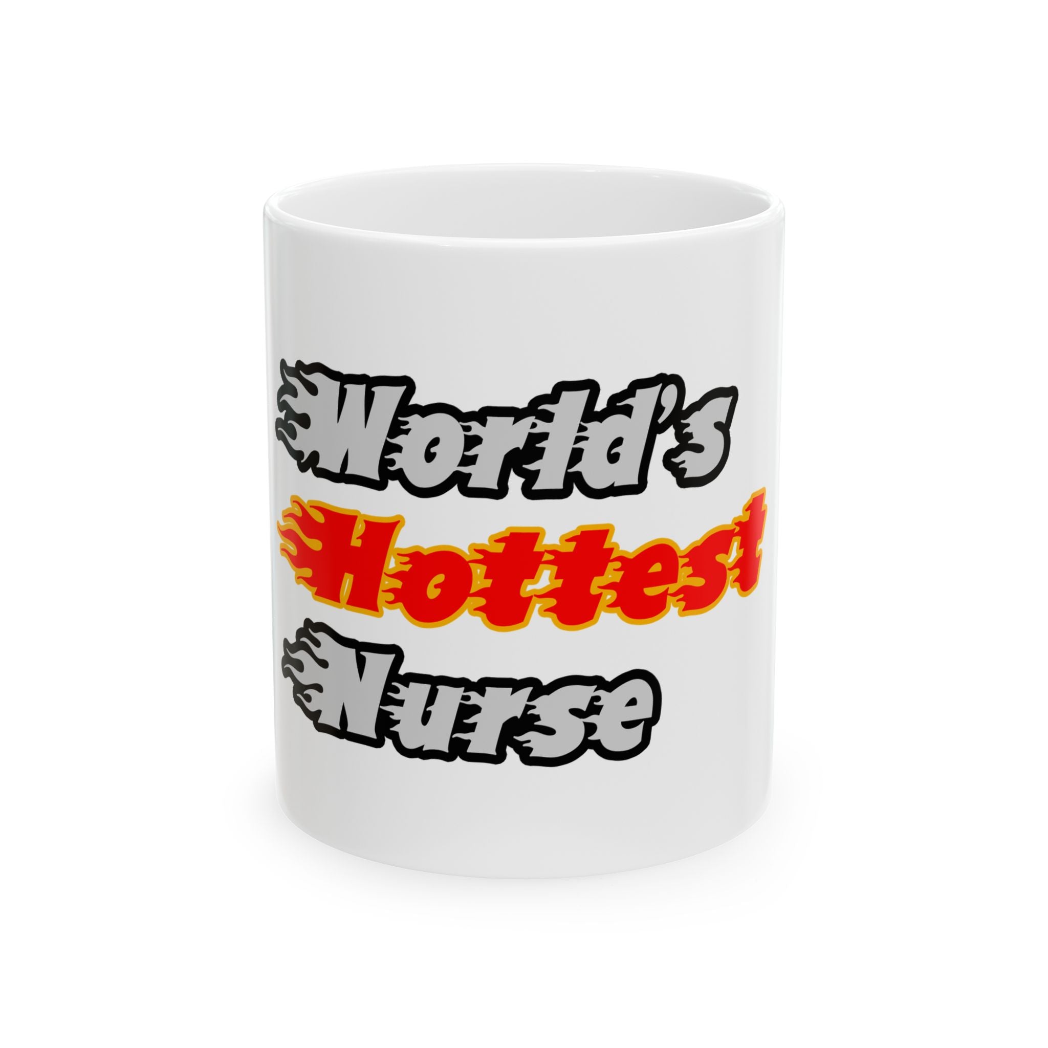 World's Hottest Nurse - Ceramic Mug, (11oz, 15oz)