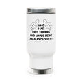 Two Thumbs and Loves Being an Audiologist - Stainless Steel Travel Mug with Handle, 14oz