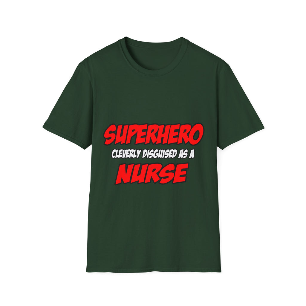 Superhero...Nurse - Unisex Softstyle T-Shirt
