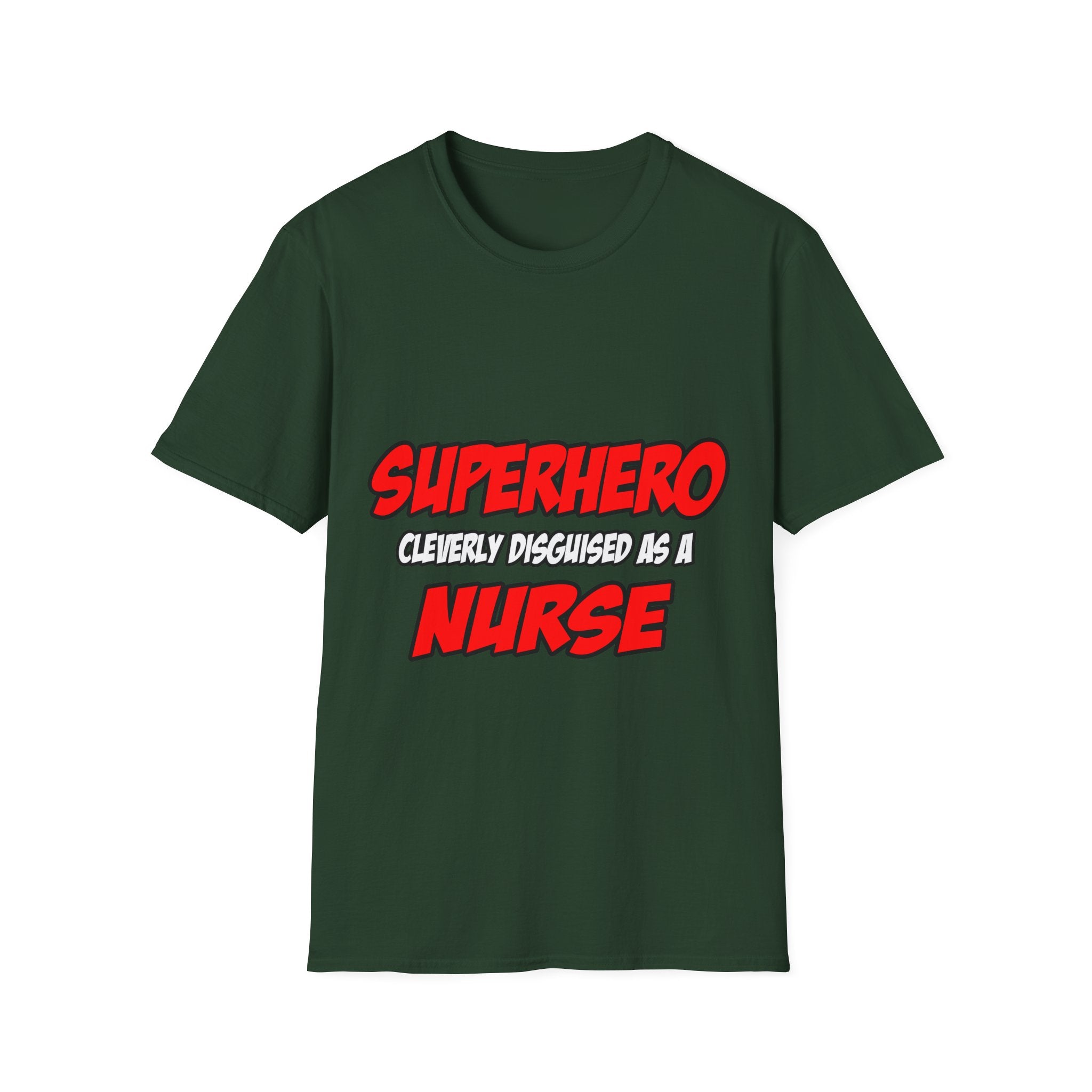 Superhero...Nurse - Unisex Softstyle T-Shirt