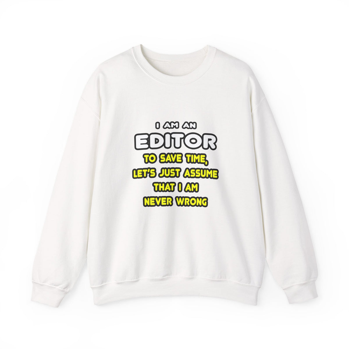 Funny Editor T Shirts and Gifts - Unisex Heavy Blend™ Crewneck Sweatshirt