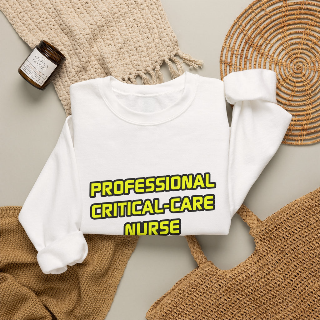 Professional Critical Care Nurse .. Joke - Unisex Heavy Blend™ Crewneck Sweatshirt