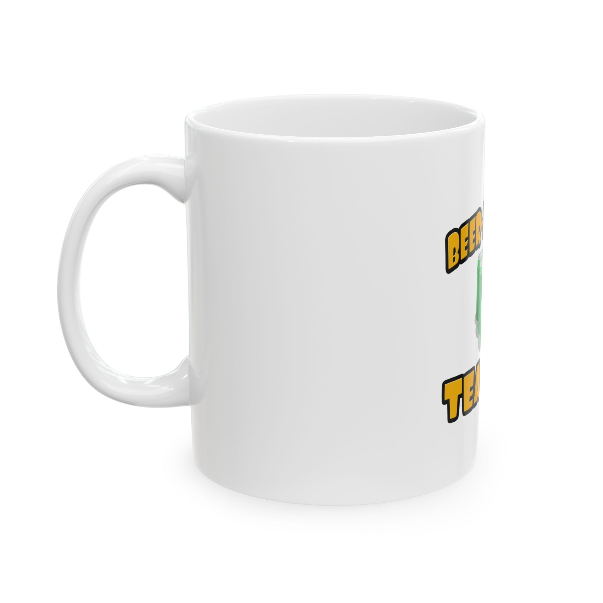 Beer Powered Teacher - Ceramic Mug, (11oz, 15oz)