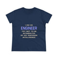 Engineer Joke ... Superior Intelligence - Women's Midweight Cotton Tee