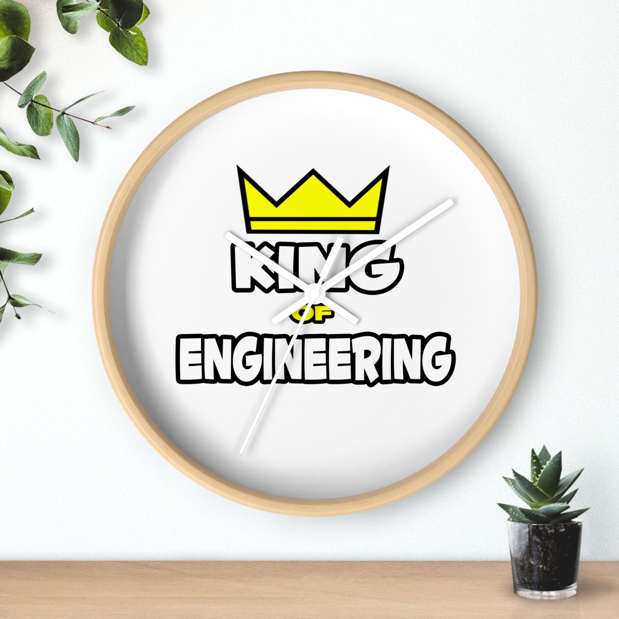 King of Engineering - Wall Clock