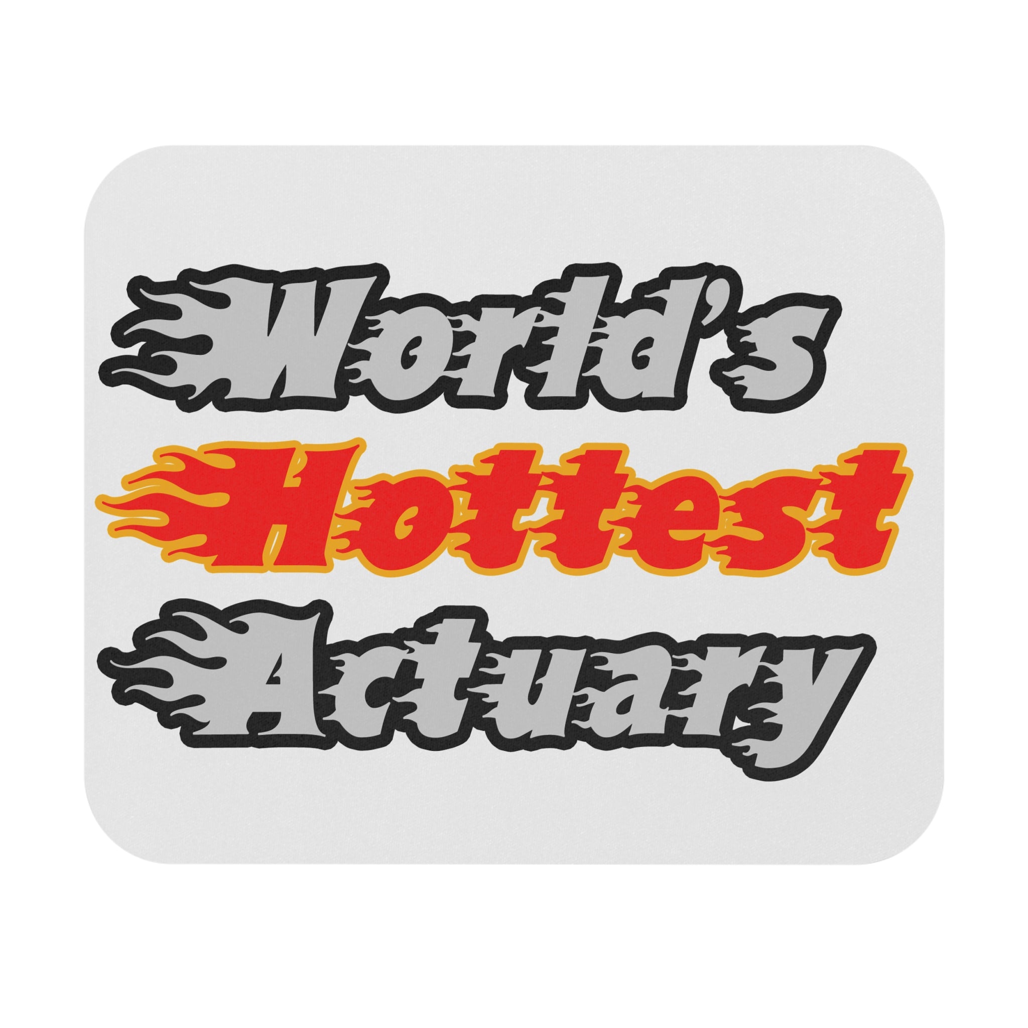 World's Hottest Actuary - Mouse Pad (Rectangle)