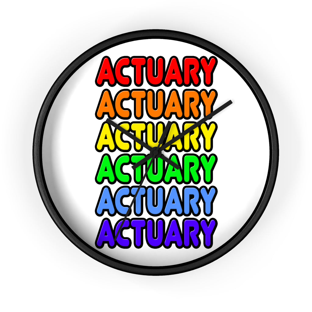 Rainbow Actuary - Wall Clock