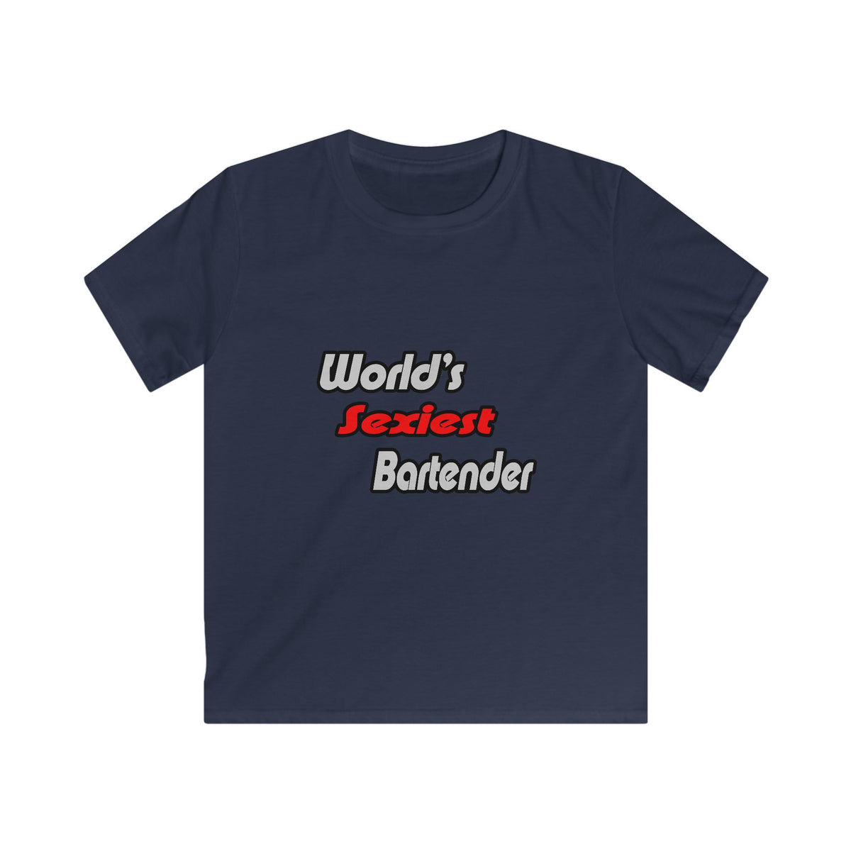 World's Sexiest Bartender - Kids Softstyle Tee