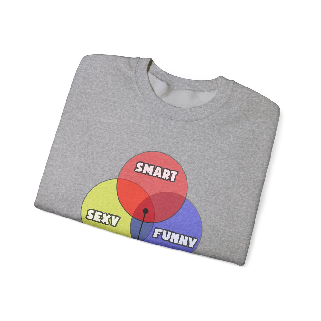Venn Diagram .. Dental Hygienist - Unisex Heavy Blend™ Crewneck Sweatshirt