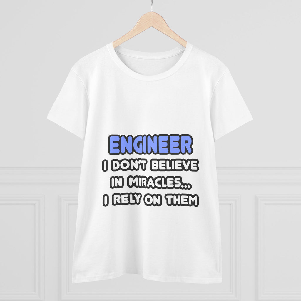 Miracles and Engineers - Women's Midweight Cotton Tee